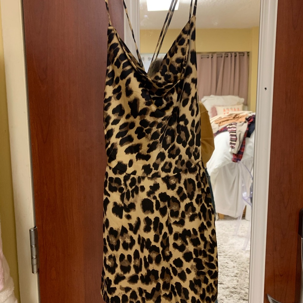 nasty gal cheetah print romper